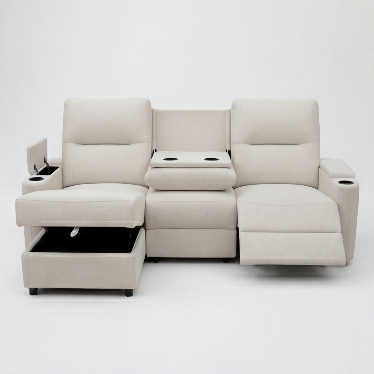 Sofá Reclinable Electrica Esquinera Tadashi Izquierdo