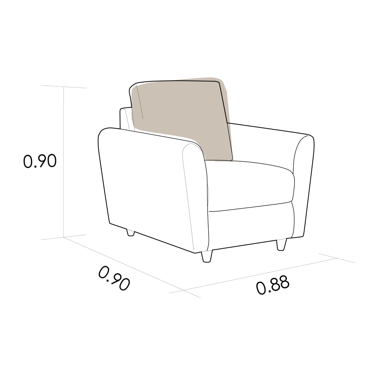 Sofá Tamesis 1 Puesto