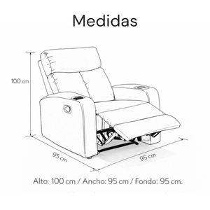Sofá Reclinable Trudy 1P