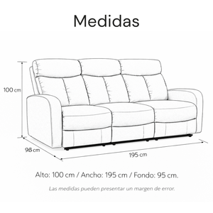 Sofá Reclino Trudy 3P