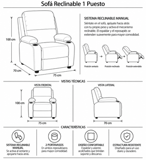 Silla Reclino Premium Wahebb