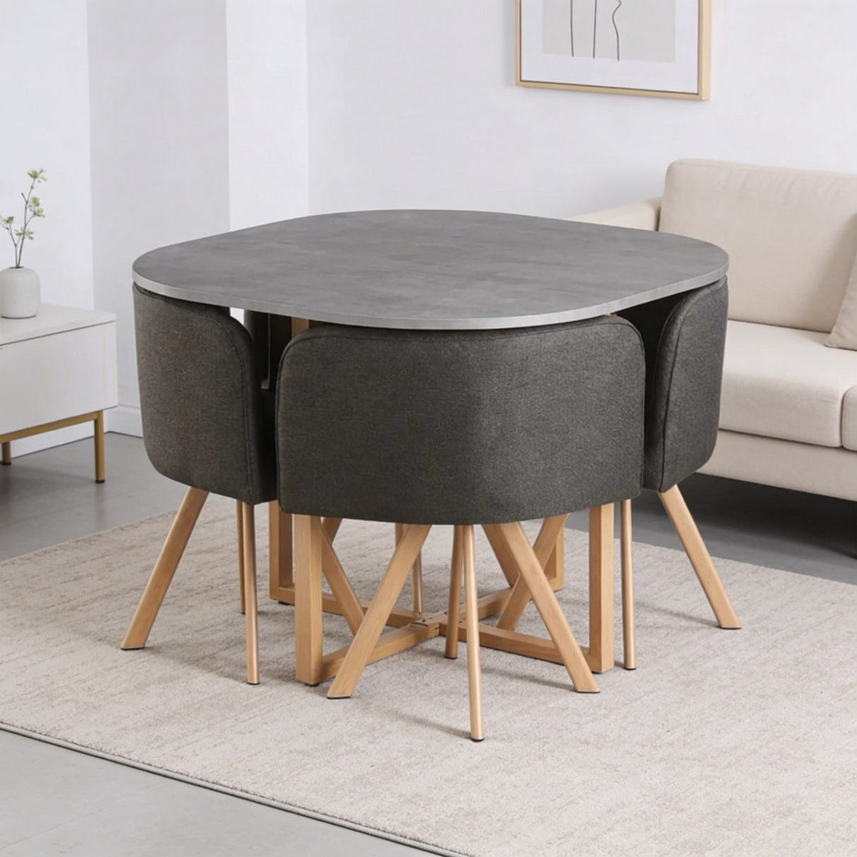 Comedor Ahorrador de Espacio 4P Wahib